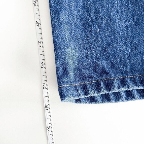 Wrangler Mens Denim Medium Wash Straight Jeans Blue 36x32 - Picture 8 of 9